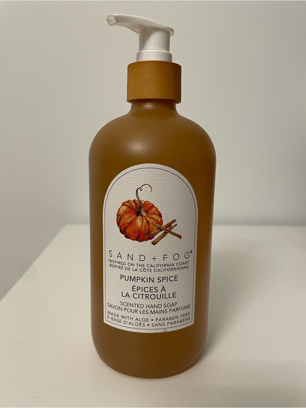 NWT SAND + FOG Pumpkin Spice Scented Hand Soap - 15.7 FL OZ (464 ML)
